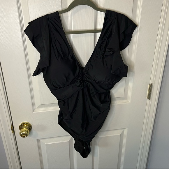 Blooming Jelly Black One Piece Swimsuit - Picture 1 of 7